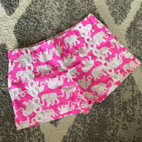 Lilly Pulitzer Other - Girls Lilly Pulitzer Elephant Printed Shorts